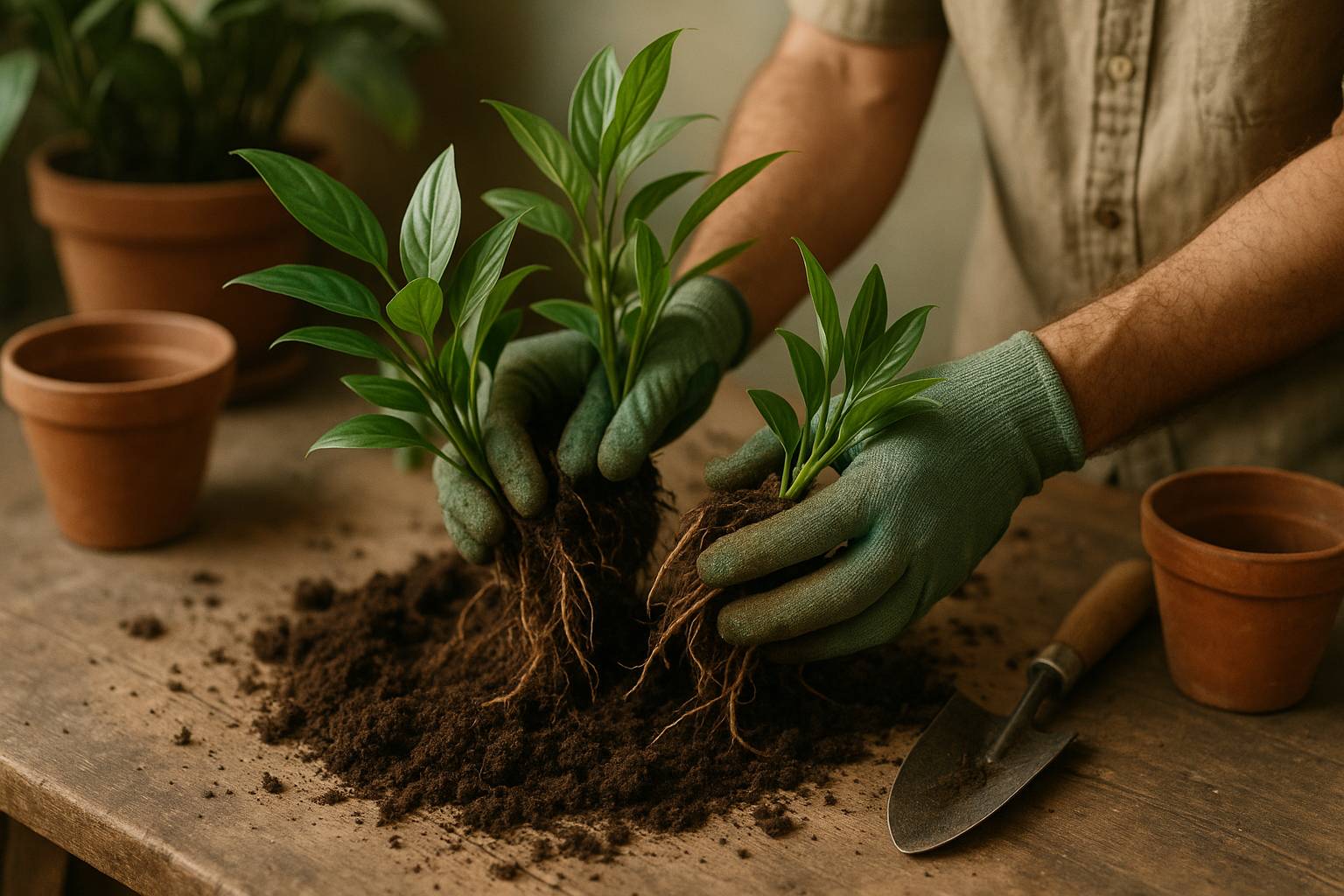 Cómo dividir una planta para multiplicarla