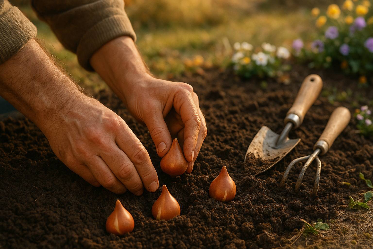 Cómo plantar bulbos de primavera correctamente