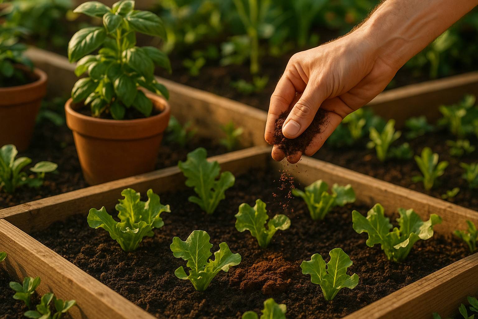 Cómo reutilizar posos de café en el jardín