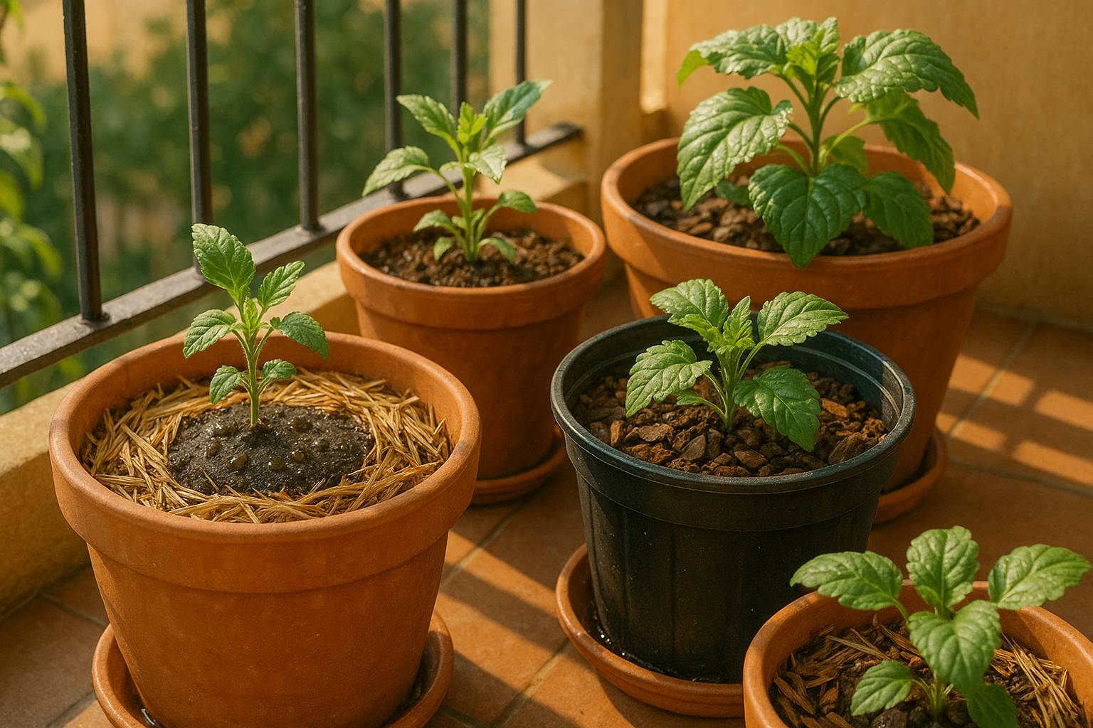 Truco para mantener la tierra húmeda más tiempo